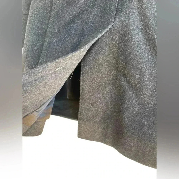 Calvin Klein women’s charcoal gray/black double breasted wool coat size small - Picture 6 of 11